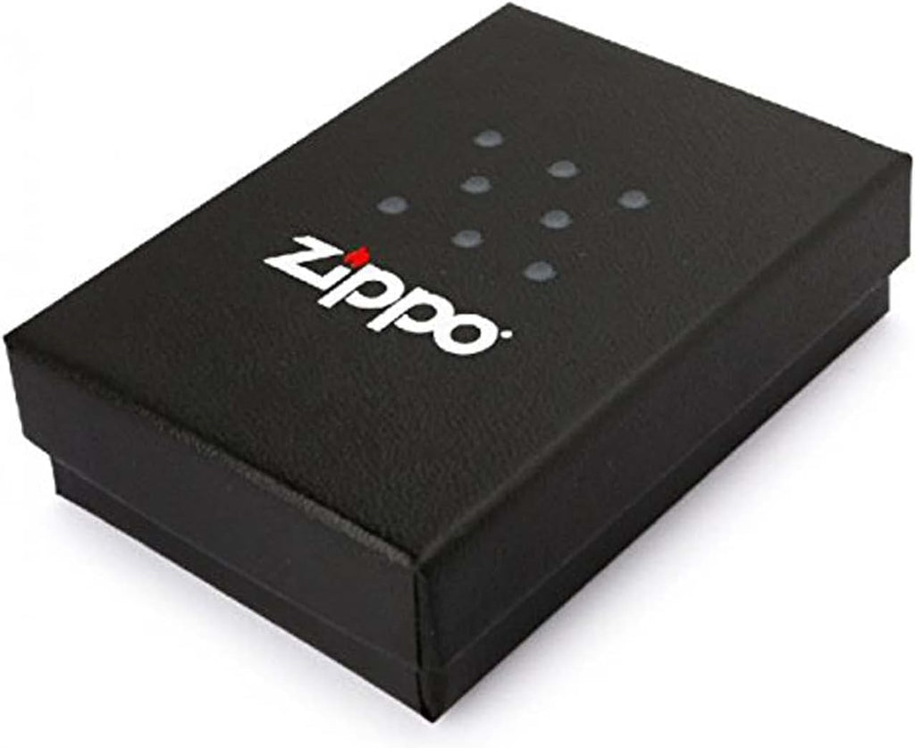 Zippo Lighter: Dragon with Flowers, Photo Image 360 - High Polish Black 81266