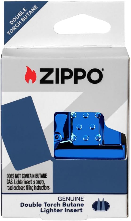 Zippo High Polish Blue Butane Lighter Insert - Double Torch
