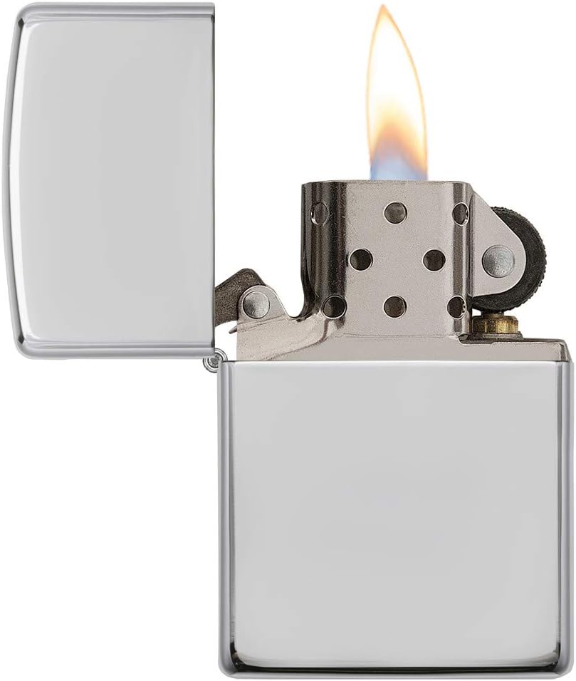 Zippo High Polish Sterling Armor Pocket Lighter, Silver