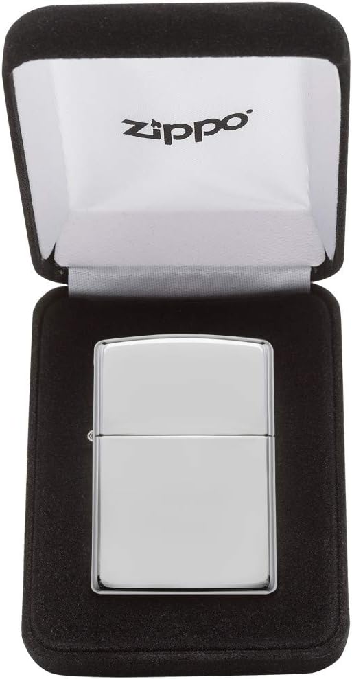 Zippo High Polish Sterling Armor Pocket Lighter, Silver
