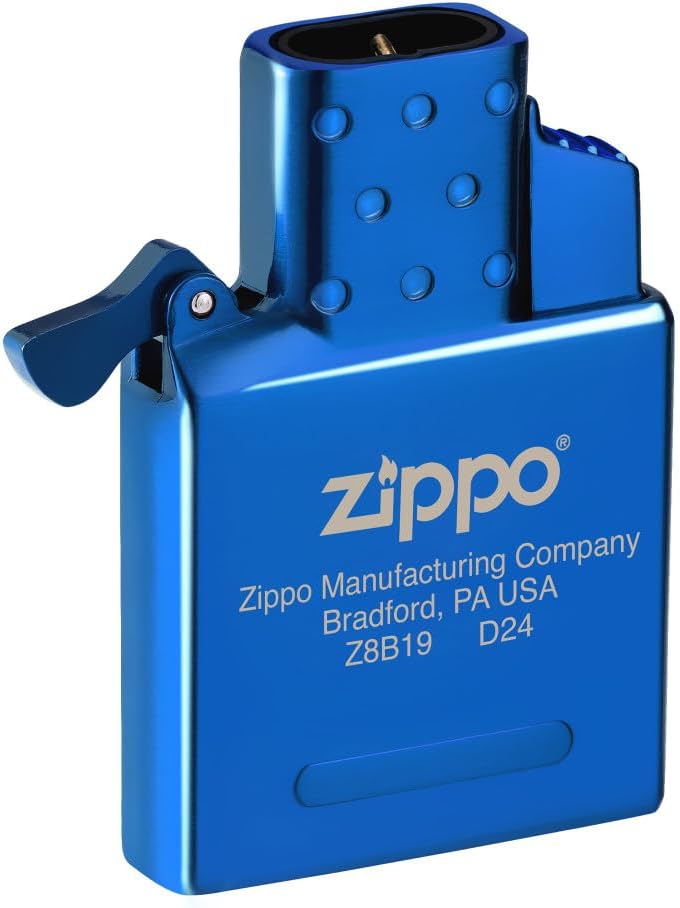 Zippo High Polish Blue Butane Lighter Insert - Double Torch