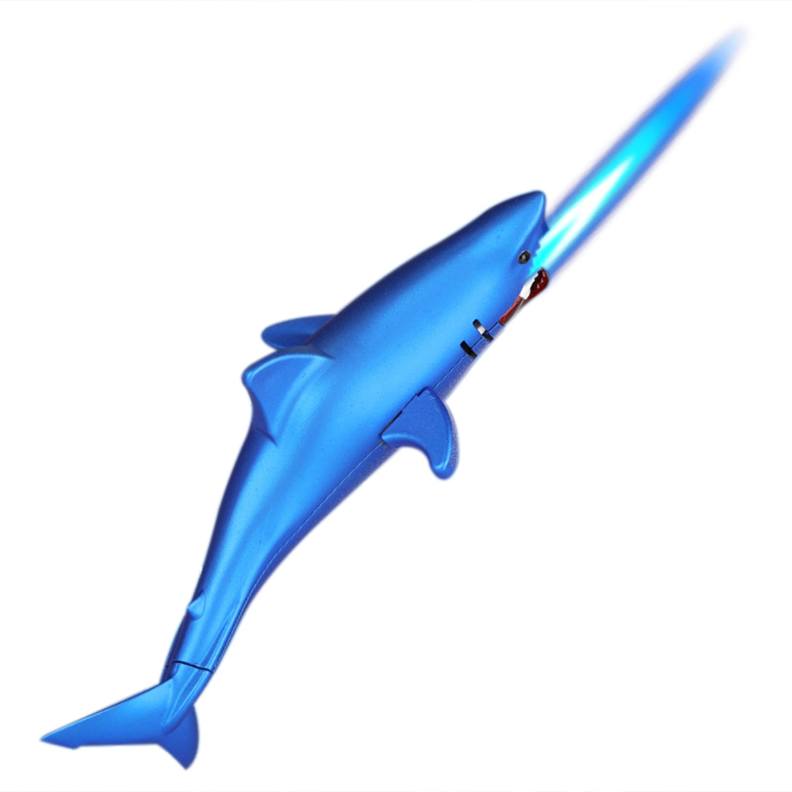 Torch Lighter – Fun Fish Shape Refillable Butane Lighter, Windproof Adjustable Blue Jet Flame Lighter for Outdoor Indoor, Unique Gift for Men & Women (Without Butane)-Gold