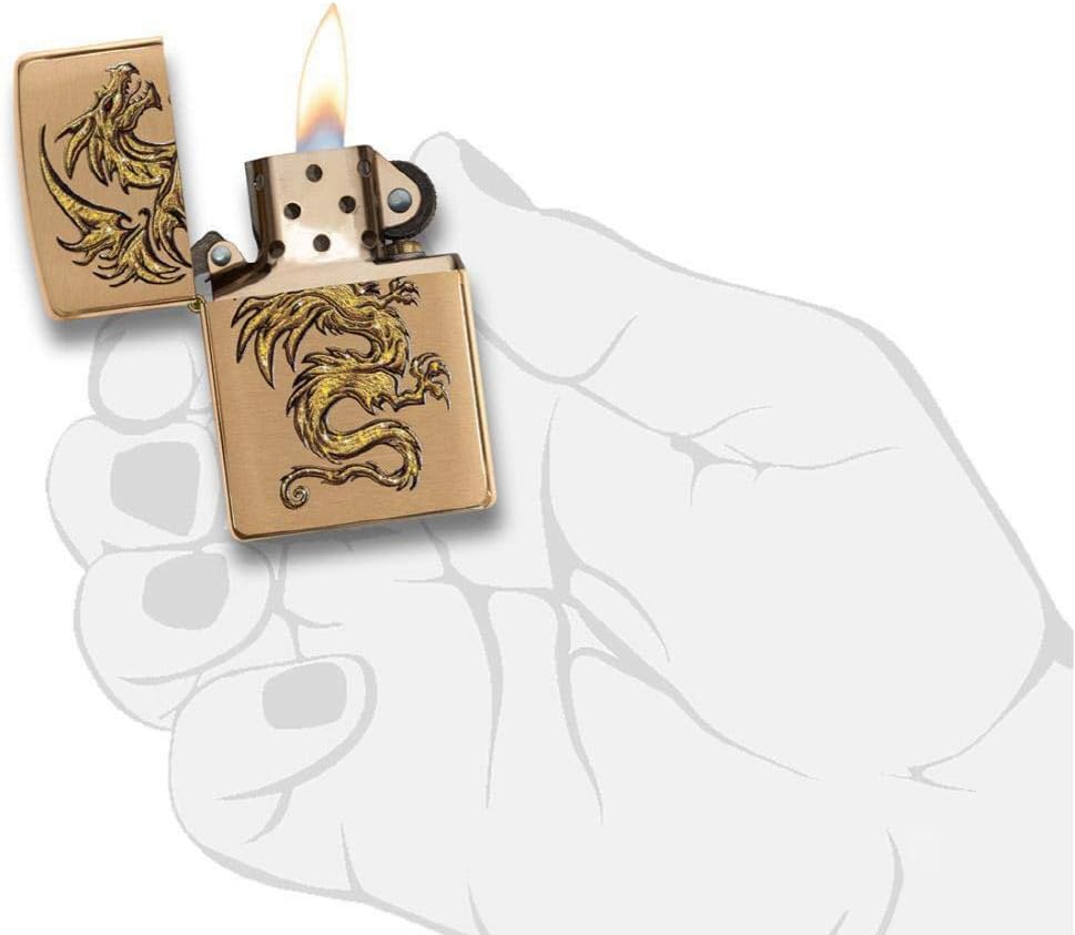Personalized Groomsmen Zippo Lighter Perfect for Boyfriend, (Dragon Design)