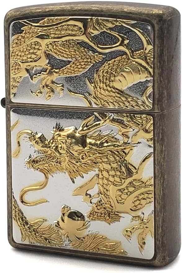 Zippo Electroformed Plate 3D Dragon Z3D-DR SG Dragon 3D Lighter Oil Lighter