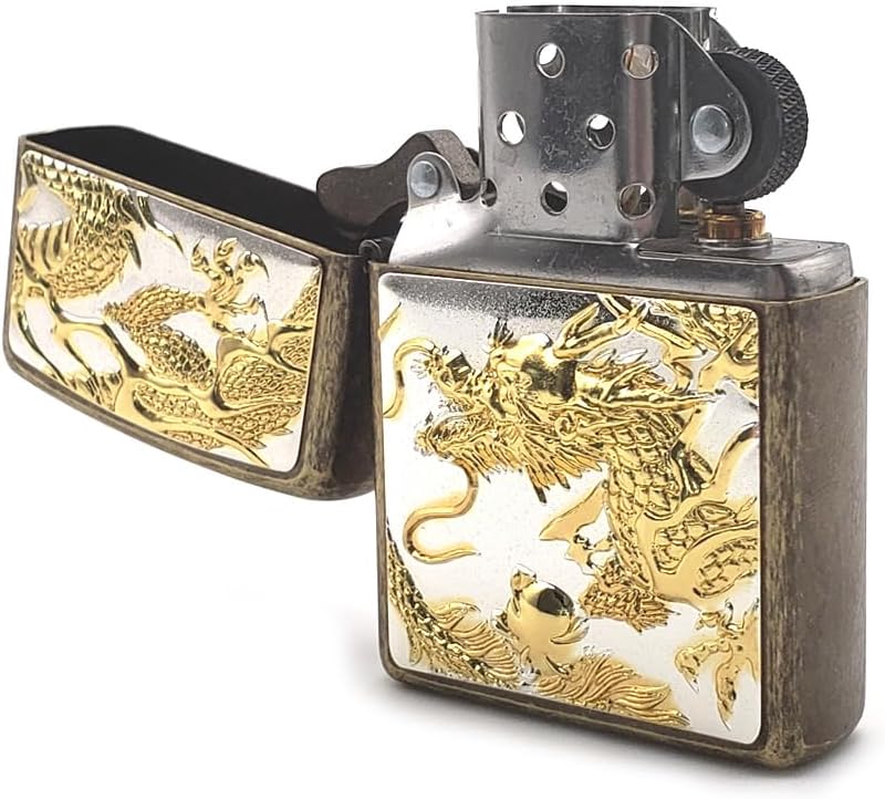 Zippo Electroformed Plate 3D Dragon Z3D-DR SG Dragon 3D Lighter Oil Lighter