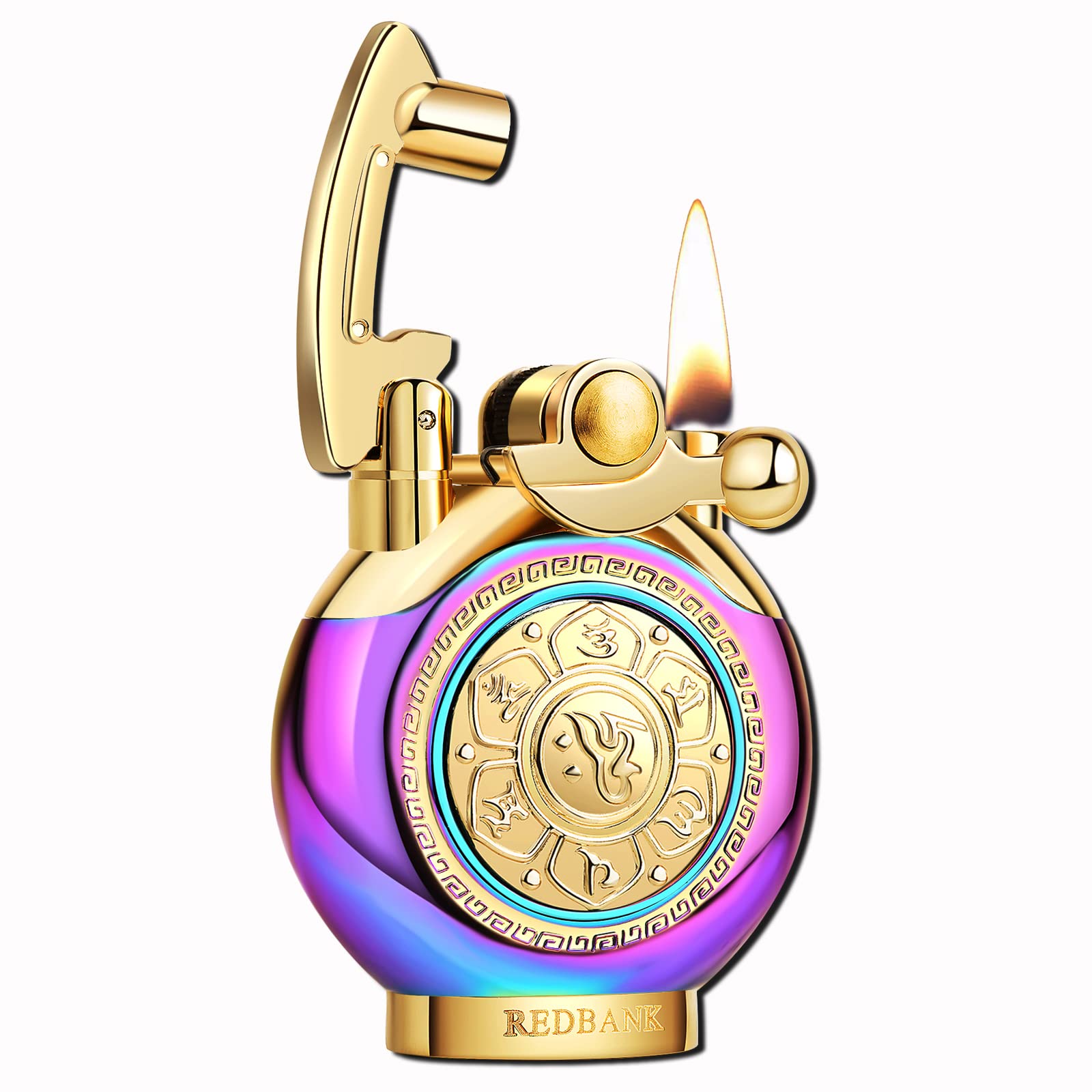 Pressure-Relief ,Relaxing Lighter,Anxiety Vintage Antique Lighter,Reusable Windproof Trench Cool Lighters ,Unique Birthday Gifts