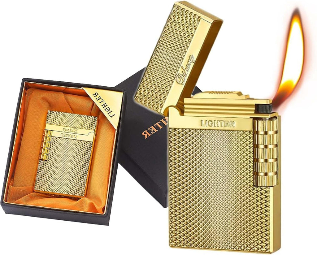 Dragon Relief Metal Lighter - Refillable Butane, Soft Flame, Flip Lighter for Camping & Gifts