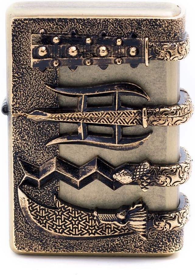 Zippo Oriental Arms GD Lighter Genuine Authentic Original Packing 6 Flints Set