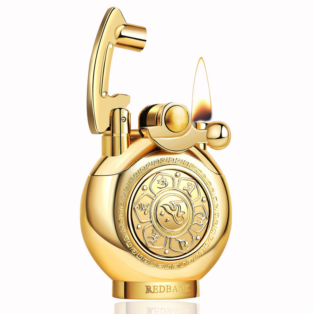Pressure-Relief ,Relaxing Lighter,Anxiety Vintage Antique Lighter,Reusable Windproof Trench Cool Lighters ,Unique Birthday Gifts