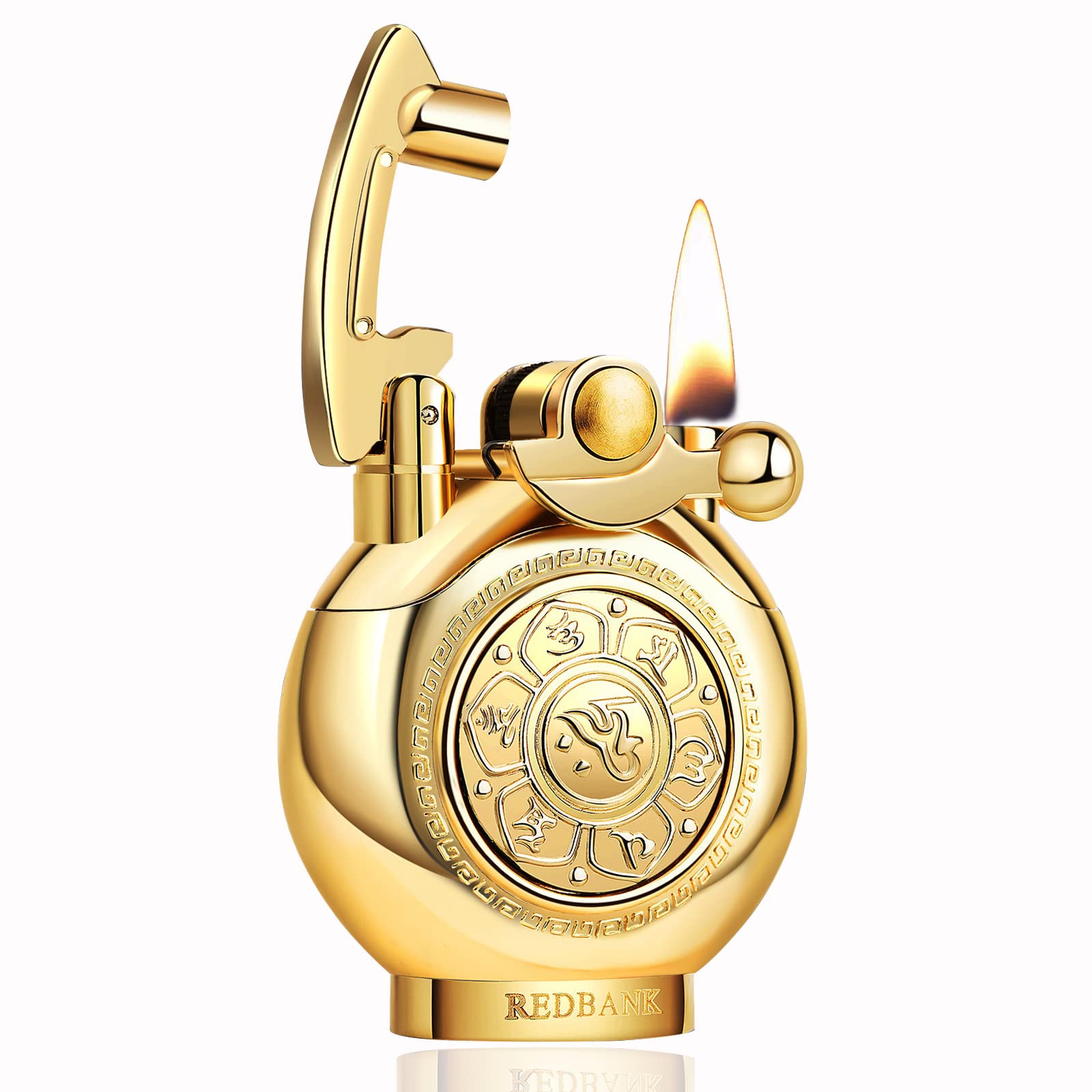 Pressure-Relief ,Relaxing Lighter,Anxiety Vintage Antique Lighter,Reusable Windproof Trench Cool Lighters ,Unique Birthday Gifts