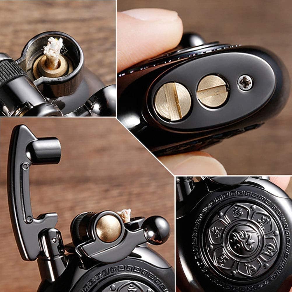 Pressure-Relief ,Relaxing Lighter,Anxiety Vintage Antique Lighter,Reusable Windproof Trench Cool Lighters ,Unique Birthday Gifts