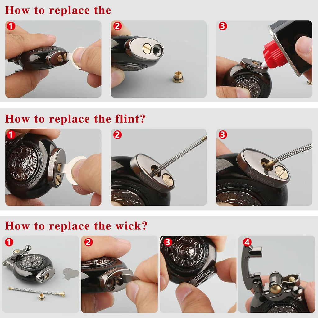 Pressure-Relief ,Relaxing Lighter,Anxiety Vintage Antique Lighter,Reusable Windproof Trench Cool Lighters ,Unique Birthday Gifts