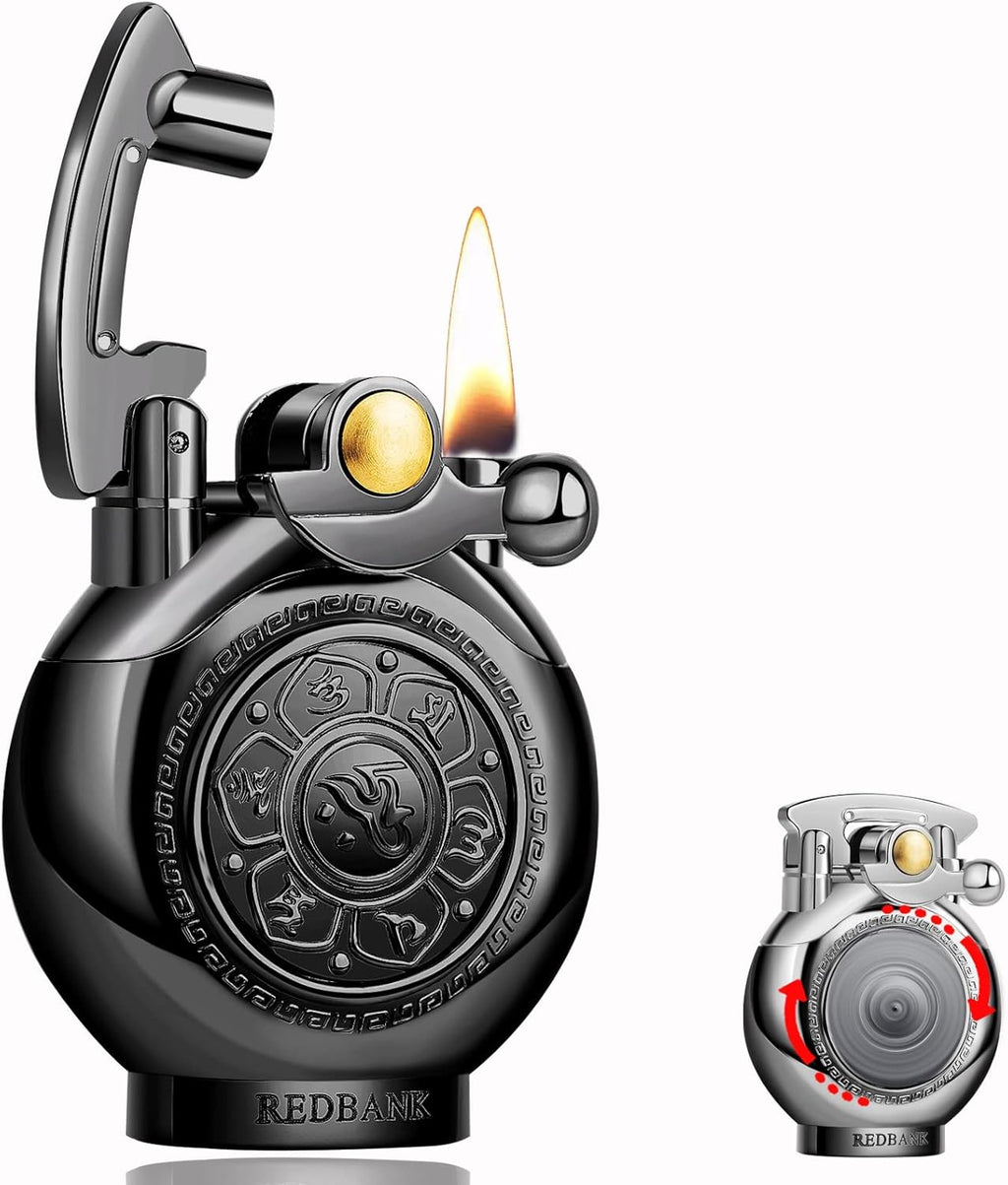 Pressure-Relief ,Relaxing Lighter,Anxiety Vintage Antique Lighter,Reusable Windproof Trench Cool Lighters ,Unique Birthday Gifts