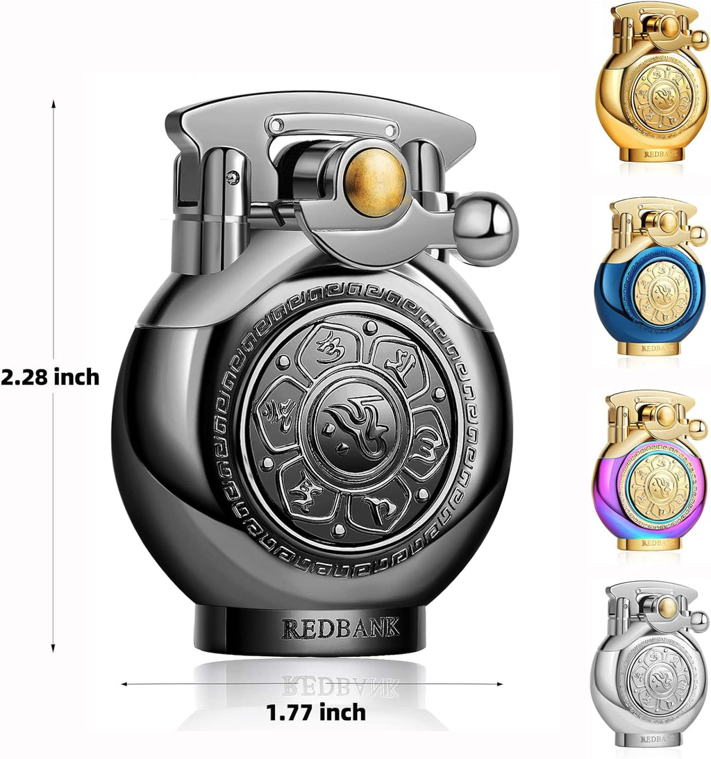 Pressure-Relief ,Relaxing Lighter,Anxiety Vintage Antique Lighter,Reusable Windproof Trench Cool Lighters ,Unique Birthday Gifts