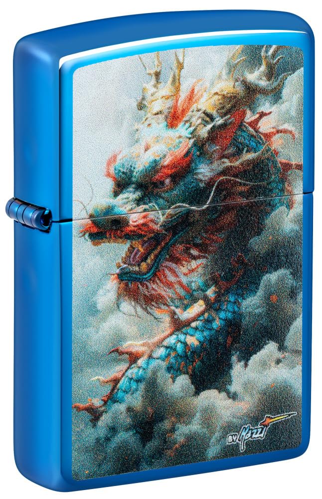 Zippo Dragon Design Glow in The Dark Green Matte Pocket Lighter
