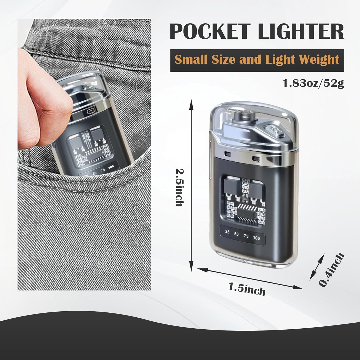 Electric Lighter Rechargeable Plasma Lighter Windproof Flameless Lighters USB Camping Survival Tactics Adventure Gear for Men